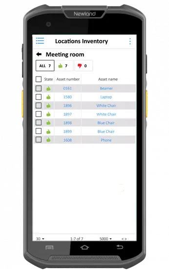 Newland MT93 met IDasset software